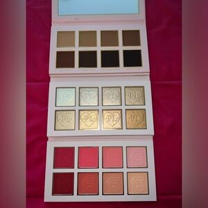 3 face plouise blush, bronzer, and highlighter palettes